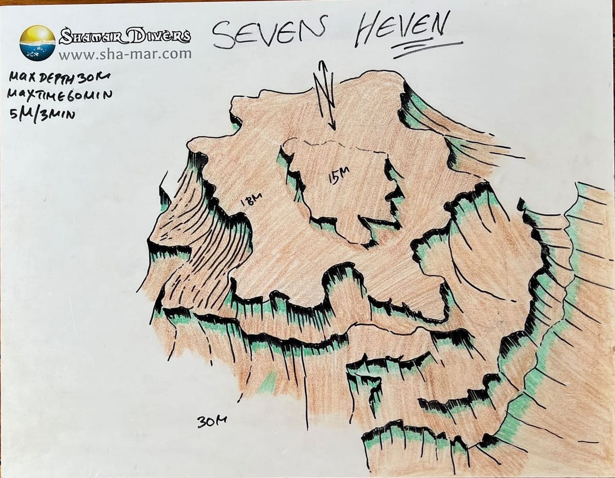 Hand-drawn briefing map of 7th Heaven